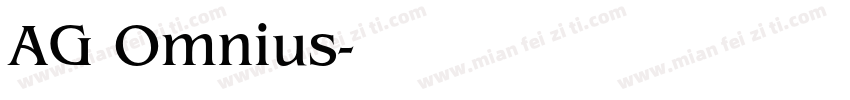 AG Omnius字体转换